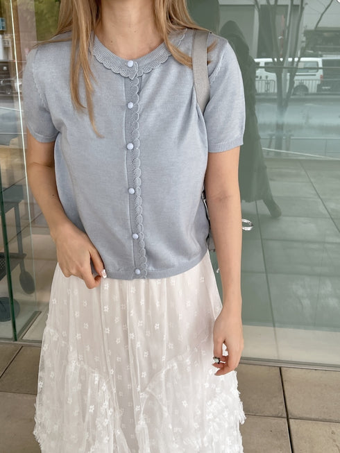 フリルヘムカーディガン | SL2252604 | ライトブルー