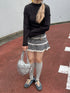 check lace mini skirt | SL2243633 | ブラック