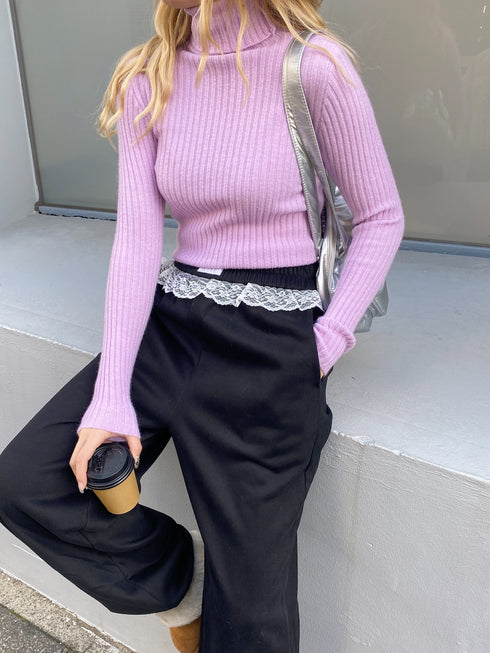 アイスカラータートルネックニット | SL2244645 | ラベンダー