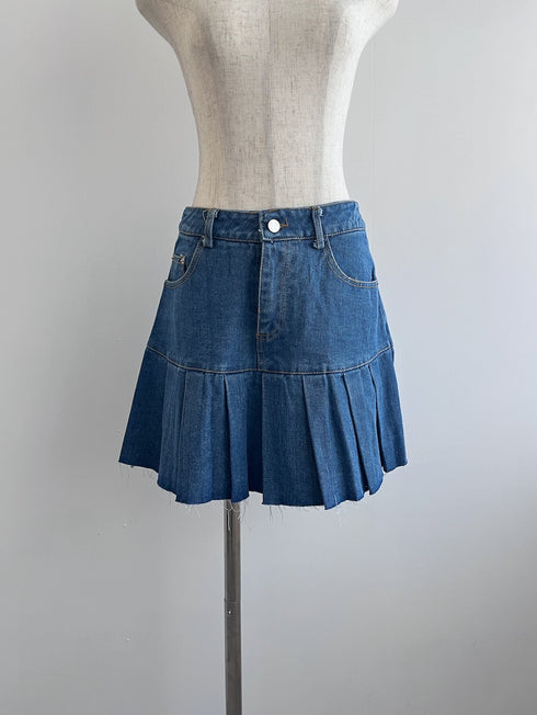 デニムプリーツスカート | GR2242517 | ブルー