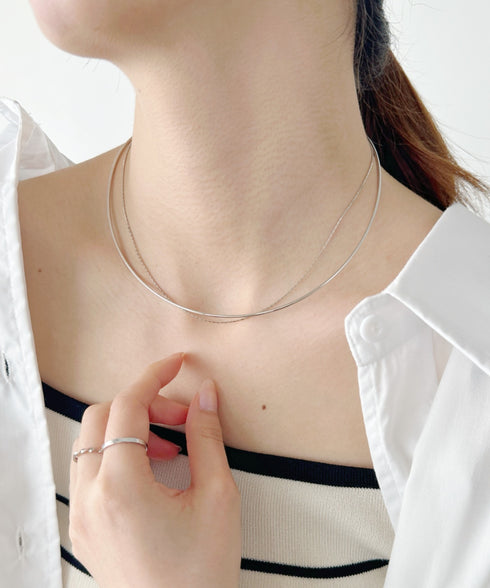ショートメタルチョーカーネックレス | IS42311032 | シルバー