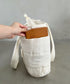 【マザーズバッグ】15ポケット A4収納可 ポケット多数 キャリーオン可能 ナイロン軽量トートバッグ 通勤/通学/トラベル | MD1265055 | オフホワイト