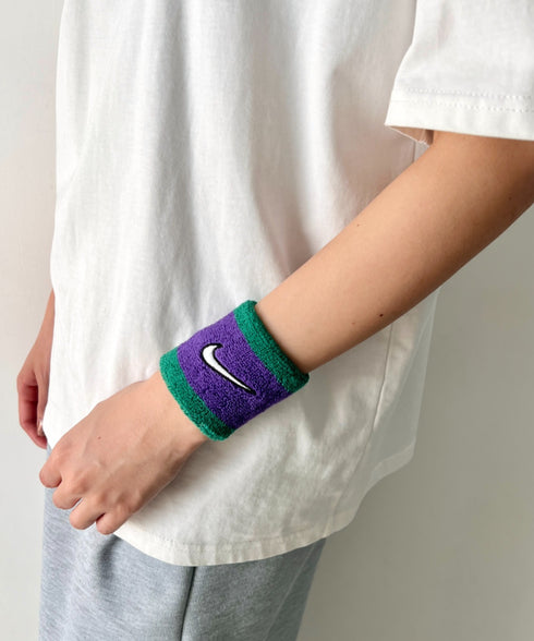 NIKE(ナイキ)/2個セット スウッシュ 刺繍 無地 リストバンド 2パック | IL4212001 | パープル系その他