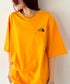 THE NORTH FACE(ザ・ノースフェイス)/ビッグロゴ プリント バンダナ 半袖 Tシャツ/M'S BANDANA S/S R/TEE | IM2251068 | オレンジ
