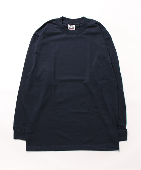PRO CLUB(プロクラブ) / 6.5オンス スーパーヘビーウェイト クルーネック 長袖 無地 ロンT / Heavyweight Cotton Long Crew Neck T-Shirt | IM2213016 | ネイビー