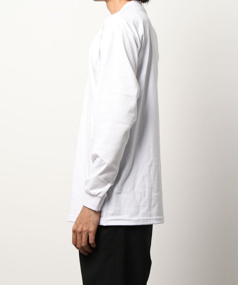 PRO CLUB(プロクラブ) / 6.5オンス スーパーヘビーウェイト クルーネック 長袖 無地 ロンT / Heavyweight Cotton Long Crew Neck T-Shirt | IM2213016 | ホワイト