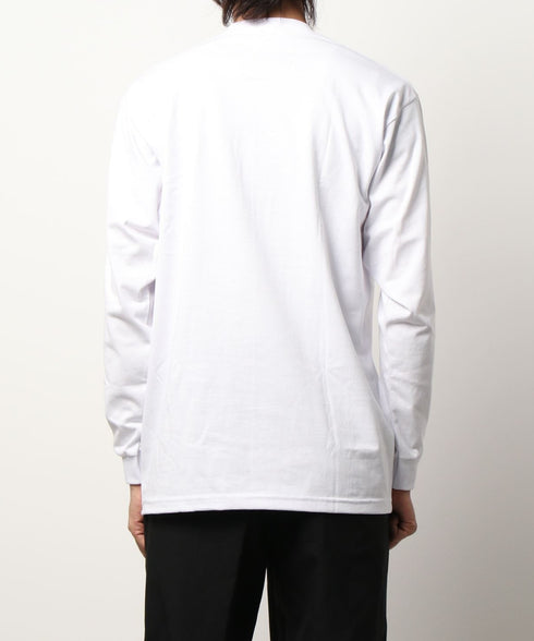 PRO CLUB(プロクラブ) / 6.5オンス スーパーヘビーウェイト クルーネック 長袖 無地 ロンT / Heavyweight Cotton Long Crew Neck T-Shirt | IM2213016 | ホワイト