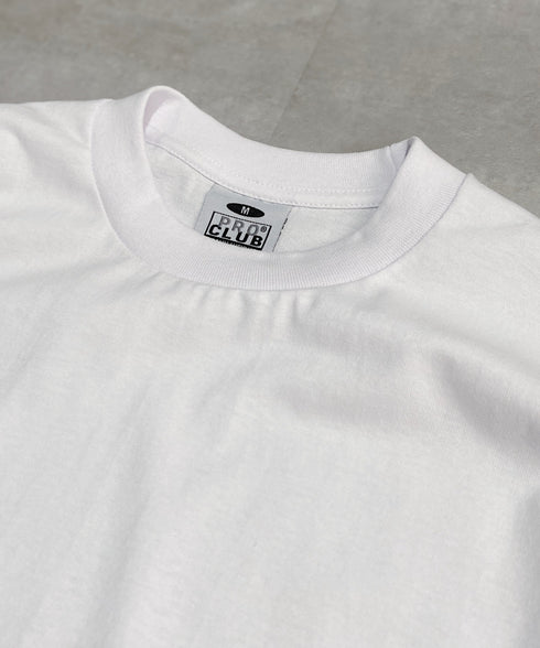 PRO CLUB(プロクラブ) / 6.5オンス スーパーヘビーウェイト クルーネック 長袖 無地 ロンT / Heavyweight Cotton Long Crew Neck T-Shirt | IM2213016 | ホワイト