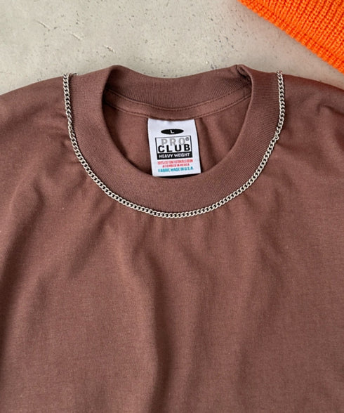 PRO CLUB(プロクラブ) / 6.5オンス スーパーヘビーウェイト クルーネック 長袖 無地 ロンT / Heavyweight Cotton Long Crew Neck T-Shirt | IM2213016 | ブラウン