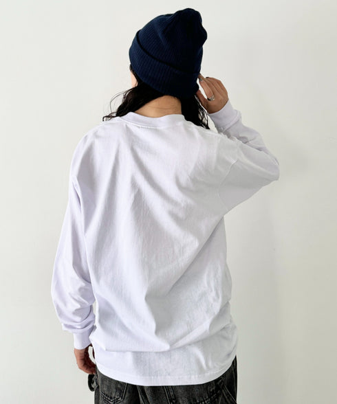 PRO CLUB(プロクラブ) / 6.5オンス スーパーヘビーウェイト クルーネック 長袖 無地 ロンT / Heavyweight Cotton Long Crew Neck T-Shirt | IM2213016 | ホワイト