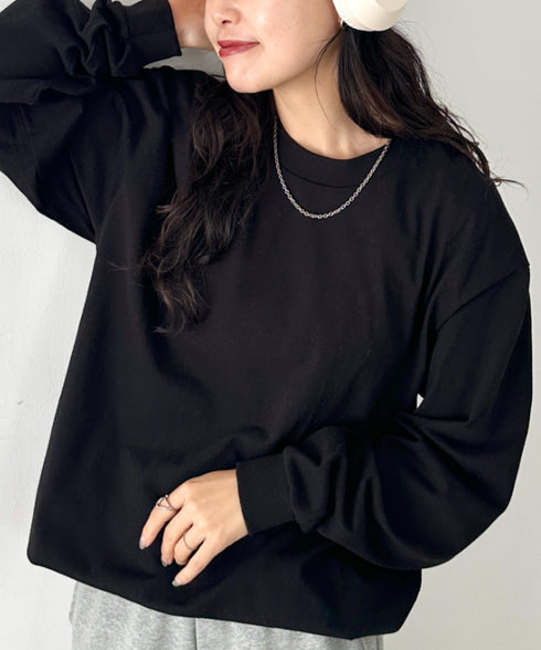 PRO CLUB(プロクラブ) / 6.5オンス スーパーヘビーウェイト クルーネック 長袖 無地 ロンT / Heavyweight Cotton Long Crew Neck T-Shirt | IM2213016 | ブラック