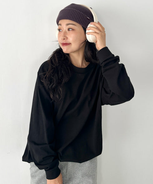 PRO CLUB(プロクラブ) / 6.5オンス スーパーヘビーウェイト クルーネック 長袖 無地 ロンT / Heavyweight Cotton Long Crew Neck T-Shirt | IM2213016 | ブラック