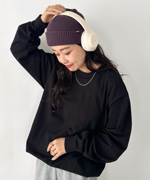 PRO CLUB(プロクラブ) / 6.5オンス スーパーヘビーウェイト クルーネック 長袖 無地 ロンT / Heavyweight Cotton Long Crew Neck T-Shirt | IM2213016 | ブラック