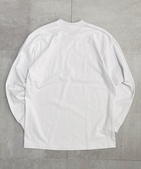 PRO CLUB(プロクラブ) / 6.5オンス スーパーヘビーウェイト クルーネック 長袖 無地 ロンT / Heavyweight Cotton Long Crew Neck T-Shirt | IM2213016 | ホワイト