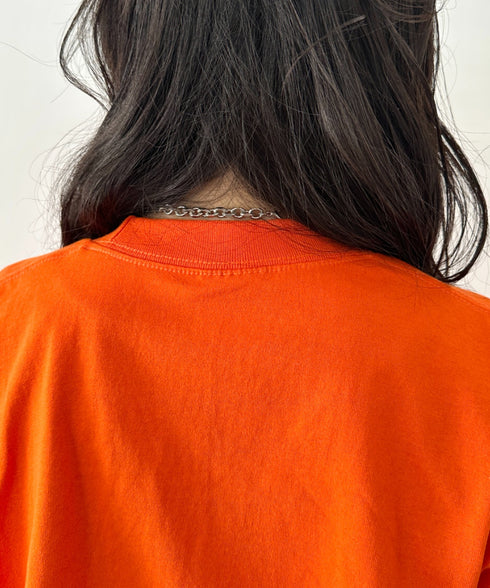 PRO CLUB(プロクラブ) / 6.5オンス スーパーヘビーウェイト クルーネック 長袖 無地 ロンT / Heavyweight Cotton Long Crew Neck T-Shirt | IM2213016 | オレンジ