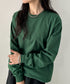 PRO CLUB(プロクラブ) / 6.5オンス スーパーヘビーウェイト クルーネック 長袖 無地 ロンT / Heavyweight Cotton Long Crew Neck T-Shirt | IM2213016 | ダークグリーン