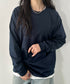PRO CLUB(プロクラブ) / 6.5オンス スーパーヘビーウェイト クルーネック 長袖 無地 ロンT / Heavyweight Cotton Long Crew Neck T-Shirt | IM2213016 | ネイビー