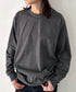 PRO CLUB(プロクラブ) / 6.5オンス スーパーヘビーウェイト クルーネック 長袖 無地 ロンT / Heavyweight Cotton Long Crew Neck T-Shirt | IM2213016 | チャコールグレー