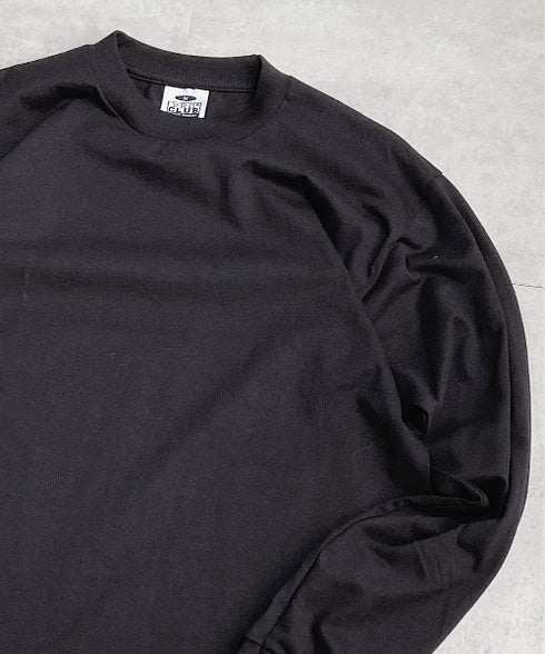 PRO CLUB(プロクラブ) / 6.5オンス スーパーヘビーウェイト クルーネック 長袖 無地 ロンT / Heavyweight Cotton Long Crew Neck T-Shirt | IM2213016 | ブラック