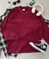 PRO CLUB(プロクラブ) / 6.5オンス スーパーヘビーウェイト クルーネック 長袖 無地 ロンT / Heavyweight Cotton Long Crew Neck T-Shirt | IM2213016 | バーガンディー
