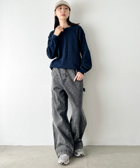 PRO CLUB (プロクラブ) / ヘビーウェイト サーマル ワッフル ロンT 8.1オンス / Heavyweight Cotton Long Sleeve Thermal Top | IM2213017 | ネイビー