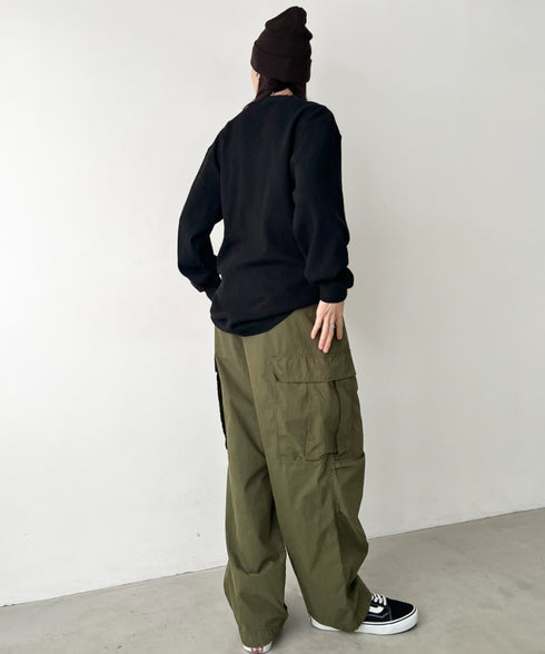 PRO CLUB (プロクラブ) / ヘビーウェイト サーマル ワッフル ロンT 8.1オンス / Heavyweight Cotton Long Sleeve Thermal Top | IM2213017 | ブラック