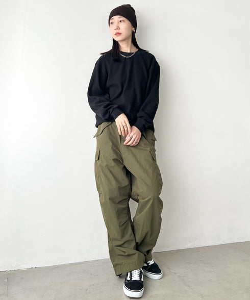 PRO CLUB (プロクラブ) / ヘビーウェイト サーマル ワッフル ロンT 8.1オンス / Heavyweight Cotton Long Sleeve Thermal Top | IM2213017 | ブラック