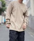 PRO CLUB (プロクラブ) / ヘビーウェイト サーマル ワッフル ロンT 8.1オンス / Heavyweight Cotton Long Sleeve Thermal Top | IM2213017 | ベージュ