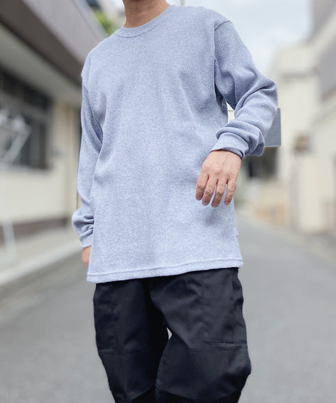 PRO CLUB (プロクラブ) / ヘビーウェイト サーマル ワッフル ロンT 8.1オンス / Heavyweight Cotton Long Sleeve Thermal Top | IM2213017 | グレー