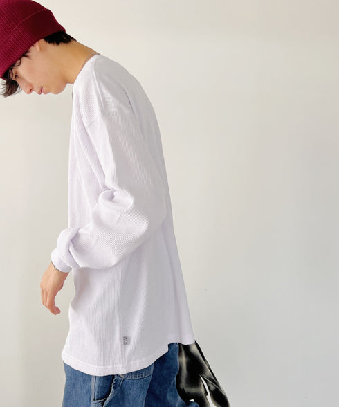 PRO CLUB (プロクラブ) / ヘビーウェイト サーマル ワッフル ロンT 8.1オンス / Heavyweight Cotton Long Sleeve Thermal Top | IM2213017 | ホワイト
