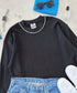 PRO CLUB (プロクラブ) / ヘビーウェイト サーマル ワッフル ロンT 8.1オンス / Heavyweight Cotton Long Sleeve Thermal Top | IM2213017 | ブラック