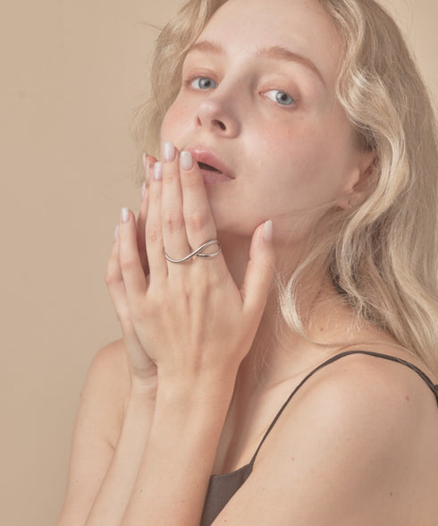 2WAYダブルフィンガーリング/double finger ring | IS4213056 | シルバー