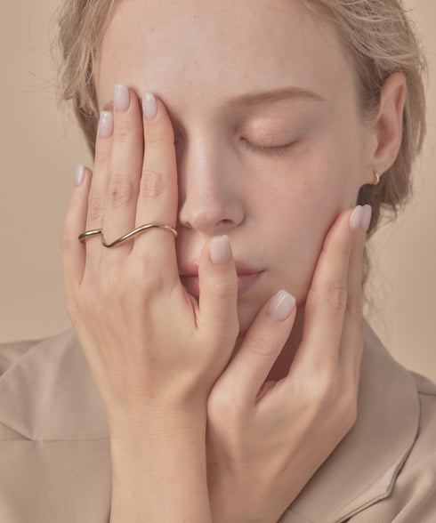 2WAYダブルフィンガーリング/double finger ring | IS4213056 | ゴールド