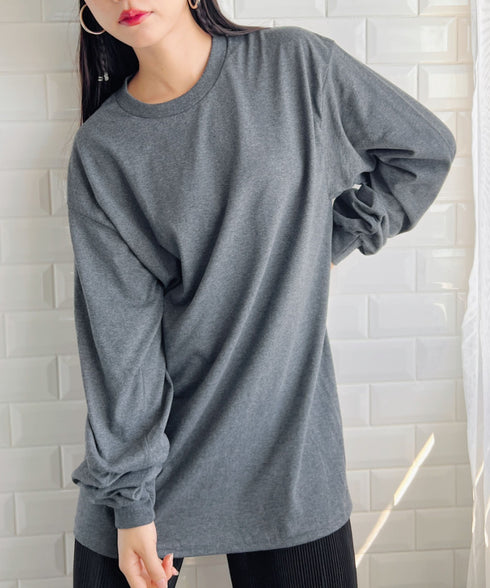 GILDAN(ギルダン) /ベーシック ロングスリーブ Tシャツ コットン ビッグシルエット オーバーサイズ サイズカラバリ豊富 長袖 ロンT 6.0オンス | 2193062 | ダークグレー