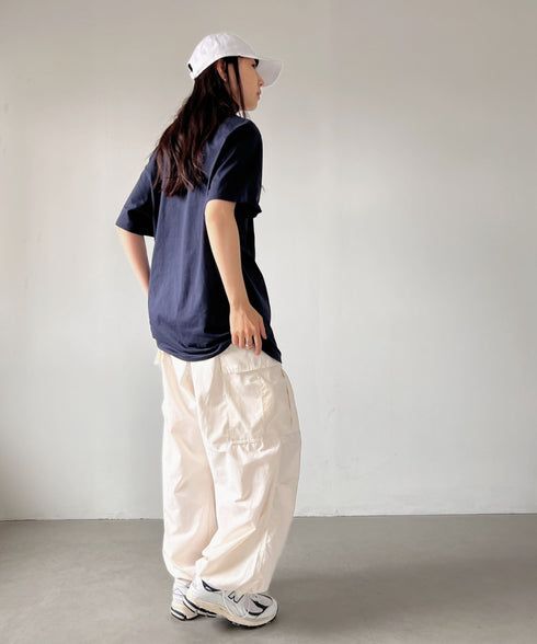 TOMMY HILFIGER(トミーヒルフィガー) / Core Flag Tee フラッグロゴ刺繍 半袖 Tシャツ | IL2222012 | ネイビー