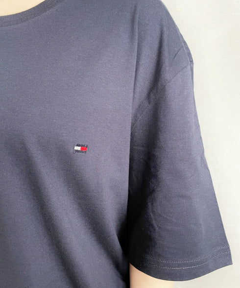 TOMMY HILFIGER(トミーヒルフィガー) / Core Flag Tee フラッグロゴ刺繍 半袖 Tシャツ | IL2222012 | ネイビー