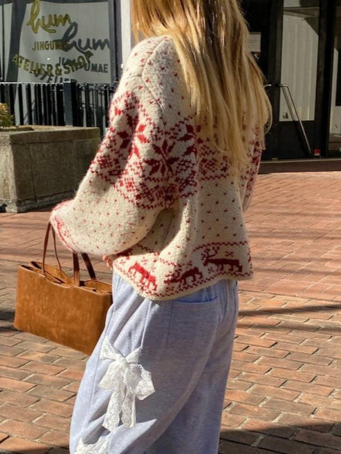 ノルディックジップセーター | SL2244610 | アイボリー