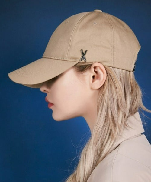 VARZAR(バザール)/Stud logo over fit ball cap/スタッズ ロゴ オーバーフィット ベースボール キャップ | IL5221041 | ベージュ