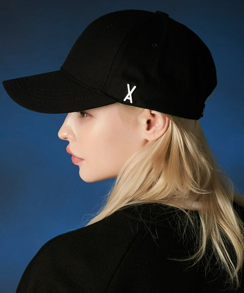VARZAR(バザール)/Stud logo over fit ball cap/スタッズ ロゴ オーバーフィット ベースボール キャップ | IL5221041 | ブラック