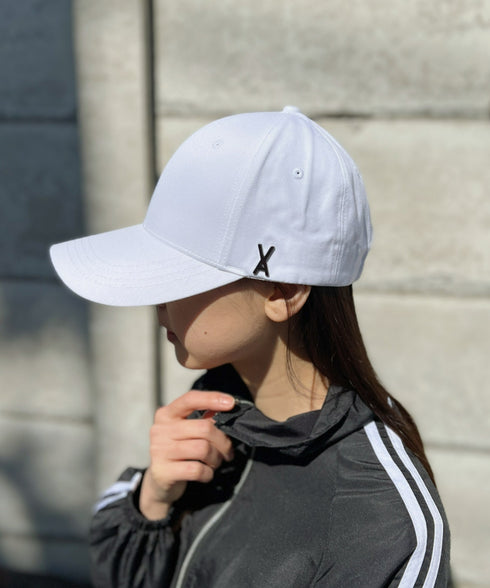 VARZAR(バザール)/Stud logo over fit ball cap/スタッズ ロゴ オーバーフィット ベースボール キャップ | IL5221041 | ホワイト
