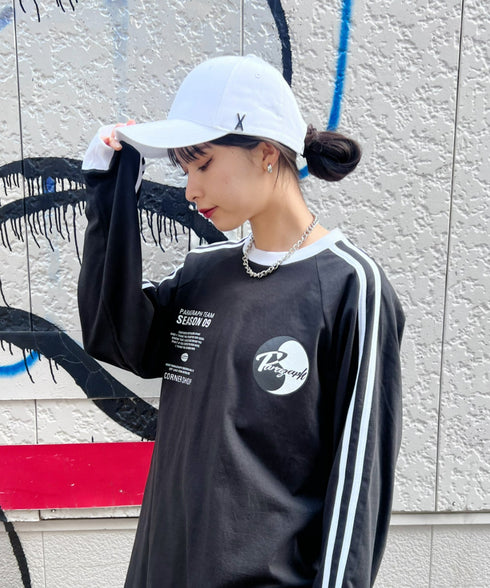VARZAR(バザール)/Stud logo over fit ball cap/スタッズ ロゴ オーバーフィット ベースボール キャップ | IL5221041 | ホワイト