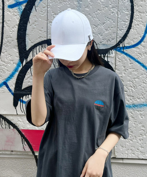 VARZAR(バザール)/Stud logo over fit ball cap/スタッズ ロゴ オーバーフィット ベースボール キャップ | IL5221041 | ホワイト