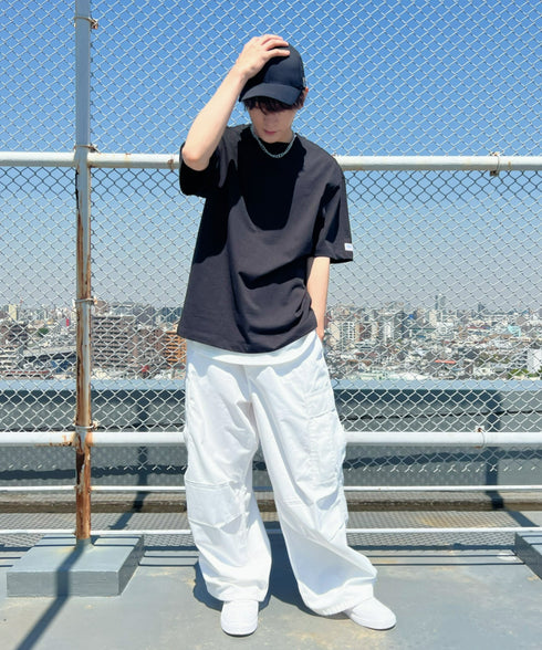 VARZAR(バザール)/Stud logo over fit ball cap/スタッズ ロゴ オーバーフィット ベースボール キャップ | IL5221041 | ブラック