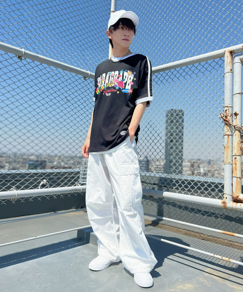 VARZAR(バザール)/Stud logo over fit ball cap/スタッズ ロゴ オーバーフィット ベースボール キャップ | IL5221041 | ホワイト