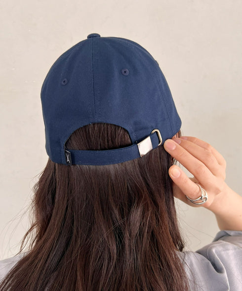 VARZAR(バザール)/Stud logo over fit ball cap/スタッズ ロゴ オーバーフィット ベースボール キャップ | IL5221041 | ネイビー