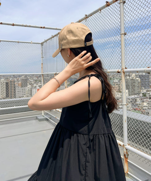 VARZAR(バザール)/Stud logo over fit ball cap/スタッズ ロゴ オーバーフィット ベースボール キャップ | IL5221041 | ベージュ