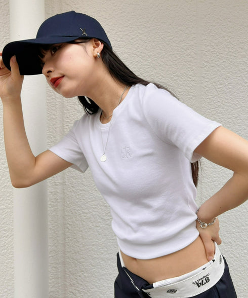 VARZAR(バザール)/Stud logo over fit ball cap/スタッズ ロゴ オーバーフィット ベースボール キャップ | IL5221041 | ネイビー