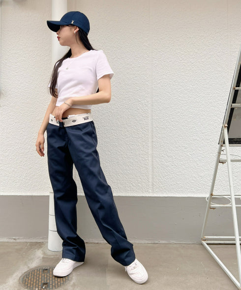 VARZAR(バザール)/Stud logo over fit ball cap/スタッズ ロゴ オーバーフィット ベースボール キャップ | IL5221041 | ネイビー
