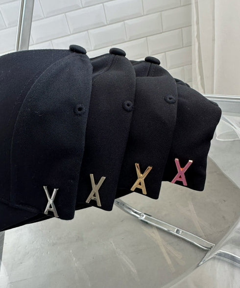 VARZAR(バザール)/Stud logo over fit ball cap/スタッズ ロゴ オーバーフィット ベースボール キャップ | IL5221041 | ネイビー