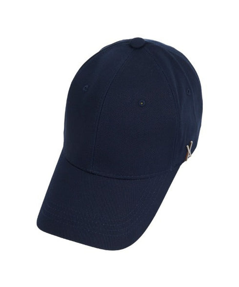 VARZAR(バザール)/Stud logo over fit ball cap/スタッズ ロゴ オーバーフィット ベースボール キャップ | IL5221041 | ネイビー